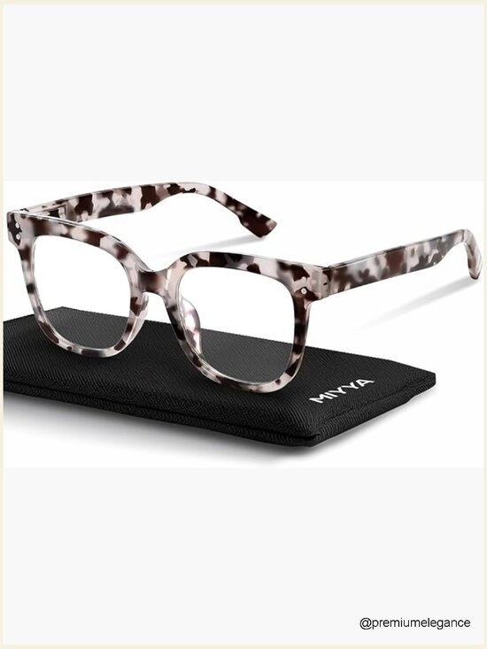 Oversized Blue Light Glasses UV400 Blocker Chunky Frames Stylish Eyewear main image 5